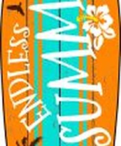 ENDLESS SUMMER Metal Surfboard Sign