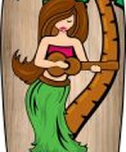 Hula Bar Metal Surfboard Sign