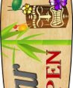 Tiki bar OPEN Metal Surfboard Sign