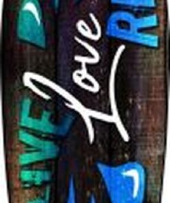 LIVE Love RELAX Metal Surfboard Sign