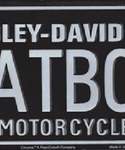 HARLEY DAVIDSON MOTORCYCLE FATBOY Novelty Number Plate Sign