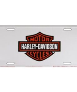HARLEY DAVIDSON MOTORCYCLE LOGO ON WHITE Novelty Number Plate Sign