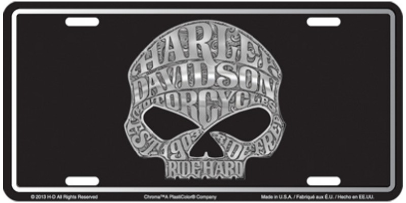 HARLEY DAVIDSON SKULL WILLIE G Novelty Number Plate Sign