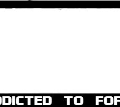 ADDICTED TO FORDS Number Plate Frame Surround