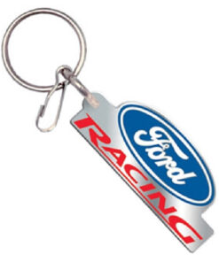 Ford Racing Blue Oval Enamel Keyring Key Chain