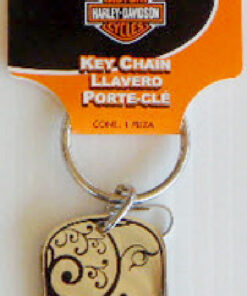 Harley Davidson Metal Filigree Keyring Key Chain