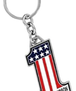 Harley Davidson Number One Stars And Stripes Keyring Key Chain