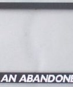 THIS IS NOT AN ABADOONED VEHICLE Number Plate Frame Surround