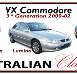 HOLDEN VX COMMODORE 3rd Generation 2000-02 Novelty Number Plate