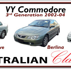 HOLDEN VY COMMODORE 3rd Generation 2002-04 Novelty Number Plate