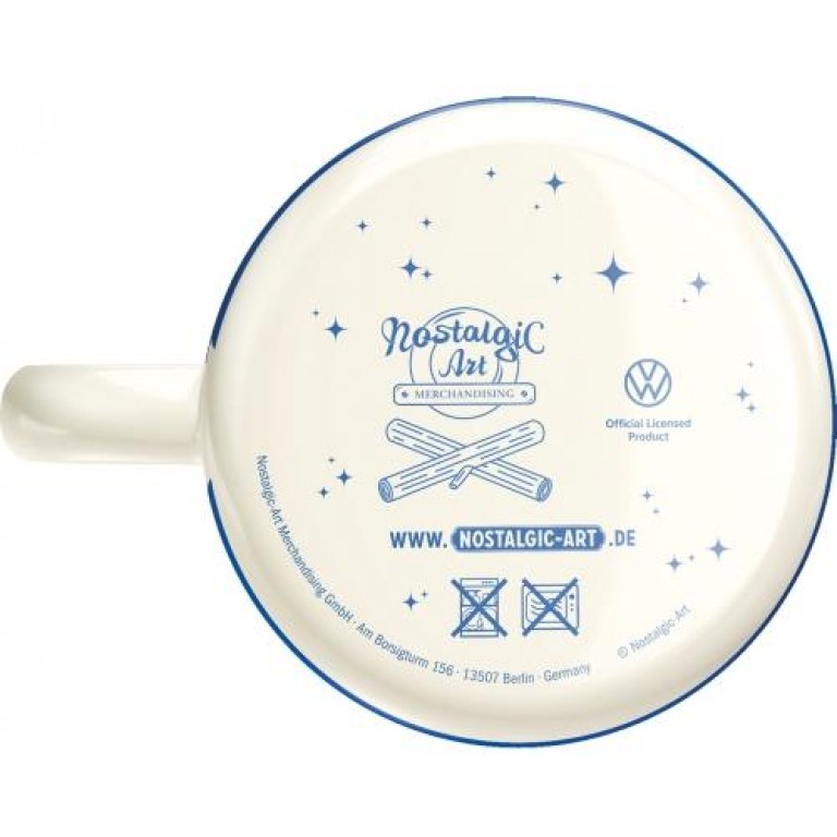 Nostalgic Art VW Bulli Let's Camp Away Enamel Mug - Image 2