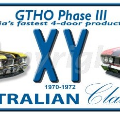 FORD XY FALCON GTHO PHASE III Novelty Number Plate