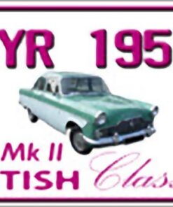 FORD ZEPHYR 1951 - 66 Novelty Number Plate