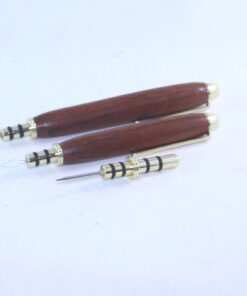 Ergonomic Handcrafted Seam Ripper, Stiletto and Needle Threader Combination made from Australian Red Cedar
