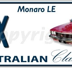HOLDEN HX Monaro LE Novelty Number Plate