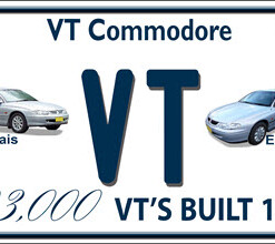 HOLDEN VT Commodore Novelty Number Plate