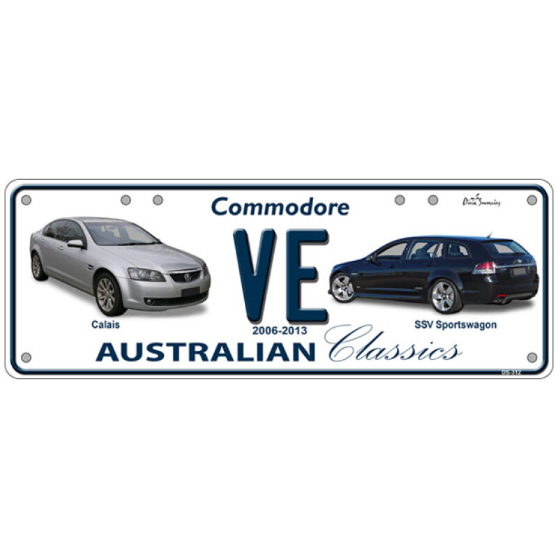 HOLDEN VE COMMODORE SEDAN & SSV SPORTWAGON Novelty Number Plate