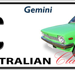 HOLDEN TC Gemini Novelty Number Plate