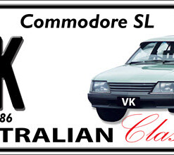 HOLDEN VK Commodore SL Novelty Number Plate