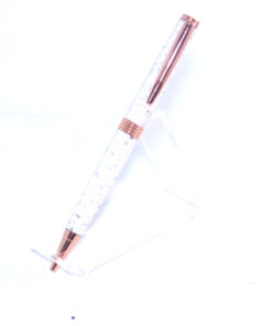 White Sparkling Twist Pen from Corian - PEN111