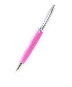 Pink and White Resin Ladies Pen - PEN116