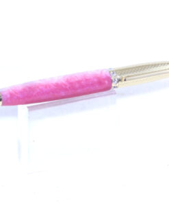Alternative view of Pink and White Resin Ladies Pen - PEN116