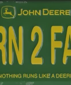 John Deer BORN 2 FARM Novelty Number Plate Sign