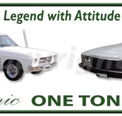 HOLDEN ICONIC 2 ONE TONNERS Novelty Number Plate
