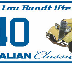 FORD LOU BANDT UTE Novelty Number Plate