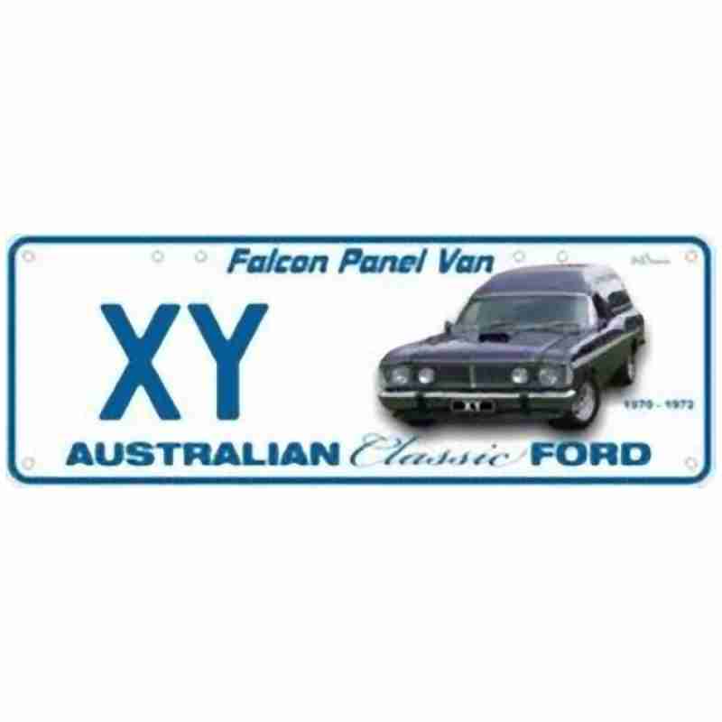 FORD XY FALCON PANEL VAN Novelty Number Plate