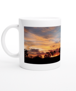 Outback Australia Sunset White 11oz (325mls) Ceramic Mug