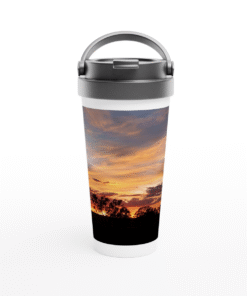 Outback Australia Sunset White 15oz (443ml) Stainless Steel Travel Mug