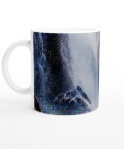 Waterfall With Rainbow White 11oz (325mls) Ceramic Mug
