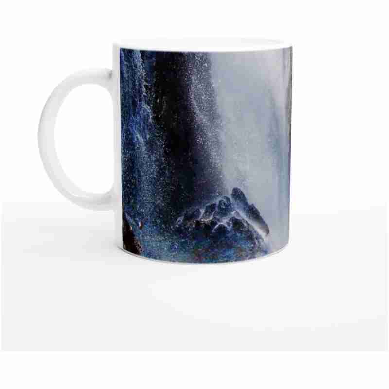 Waterfall With Rainbow White 11oz (325mls) Ceramic Mug