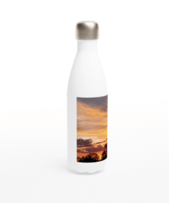 Outback Australia Sunset White 17oz Stainless Steel Water Bottle