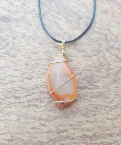 Wire Wrapped Agate Slice AGA01c