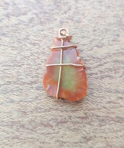 Wire Wrapped Agate Slice AGA03b