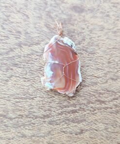 Wire Wrapped Agate Slice AGA04a