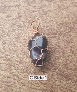 Natural Amethyst Wire Wrapped Necklace A