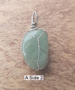 Tumbled Green Stone Pendant - B