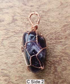 Natural Amethyst Wire Wrapped Necklace B