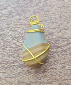 Custom Wire Wrapped Gemstone - A
