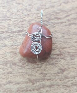 Hand Made Wire Wrapped Jasper Stone - A