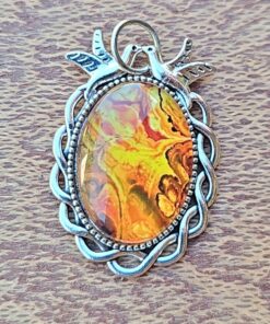 Photo Glass Cabochon Friendship Necklace - Handmade Gift Idea