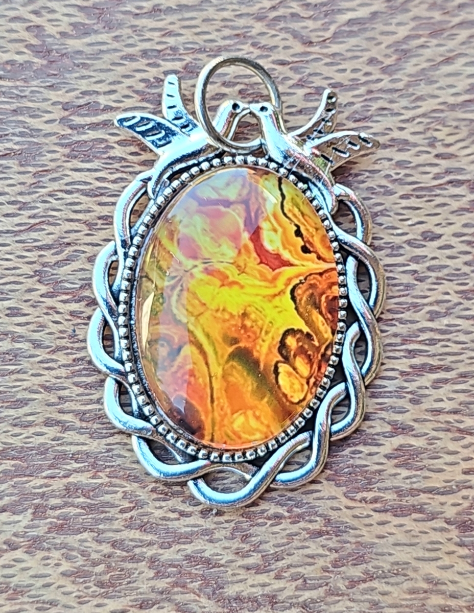 Photo Glass Cabochon Friendship Necklace - Handmade Gift Idea