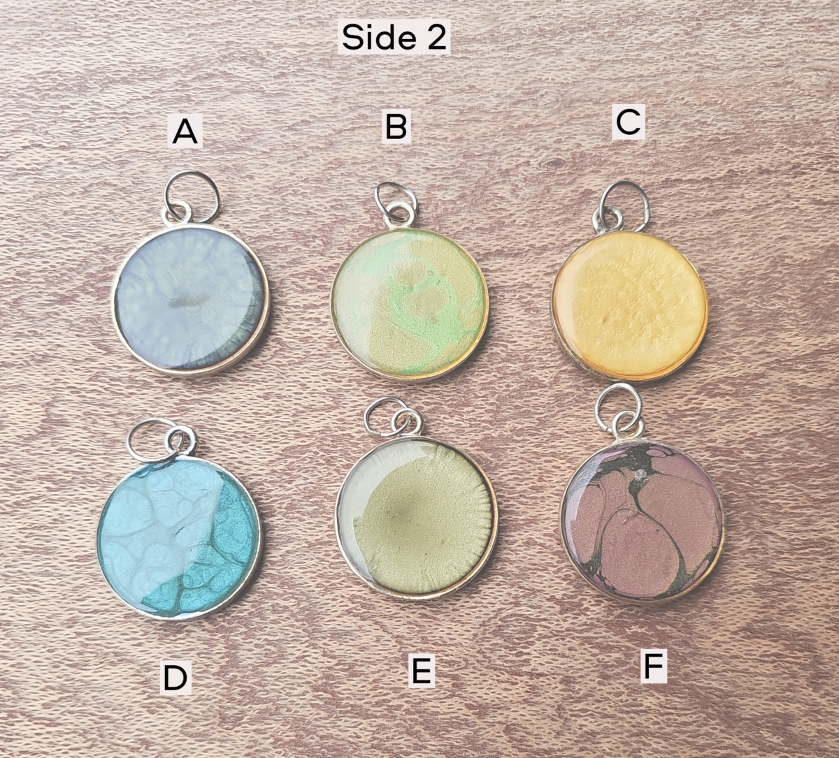 Two-Tone Hand Painted Pendants side 2