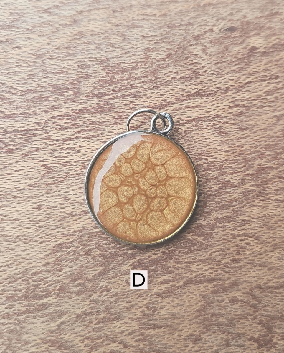 Two-Tone Hand Painted Pendants - D