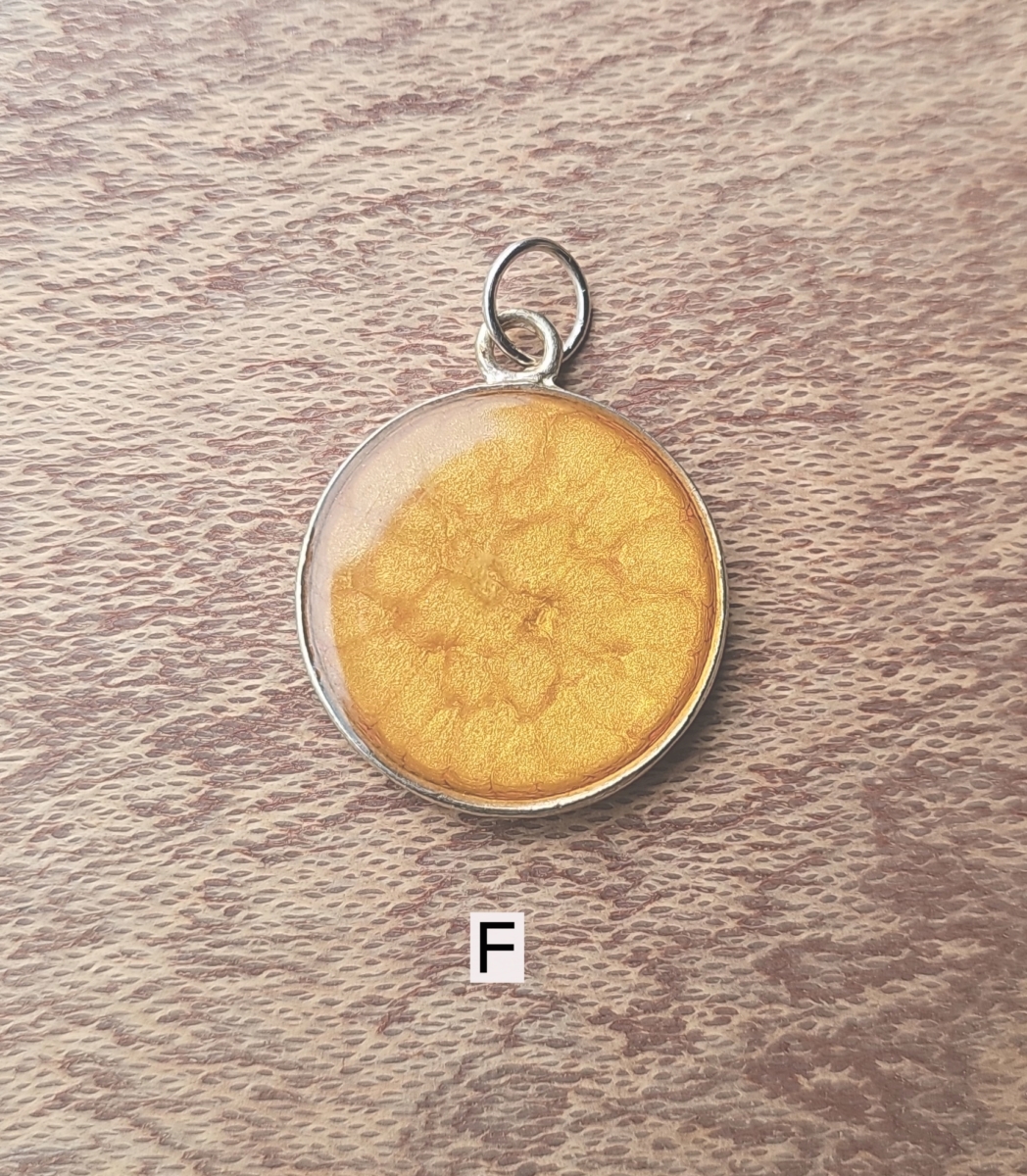 Two-Tone Hand Painted Pendants - F