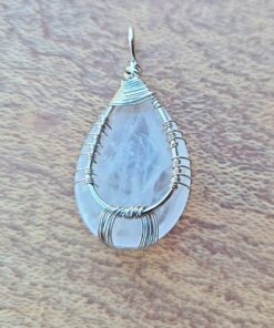 Alternative view of Tree of Life Turquoise Pendant - Wire-Wrapped Gemstone Jewelry