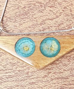 One of a Kind Wood and Resin Pendant - WR07 a